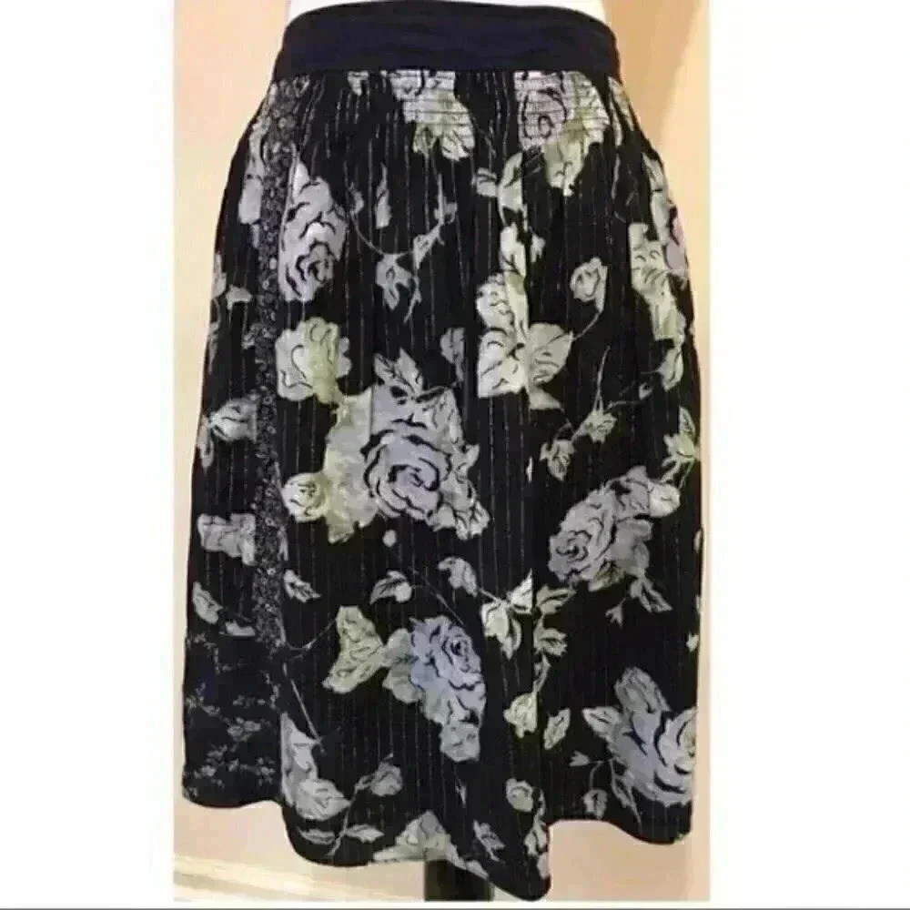 New York Company Skirt 4 Multicolored Full Floral